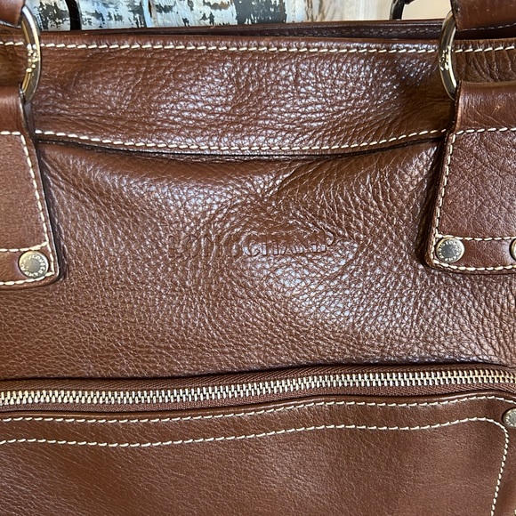 Longchamp Rich Brown Leather Satchel - Picture 5 of 16